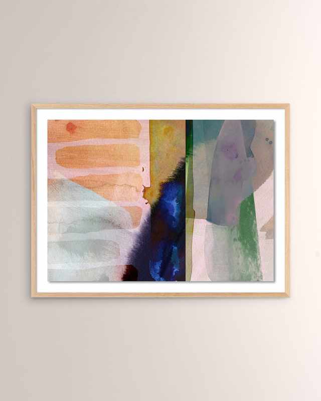 "Digital Love 6" Framed Giclee by Zoe Bios